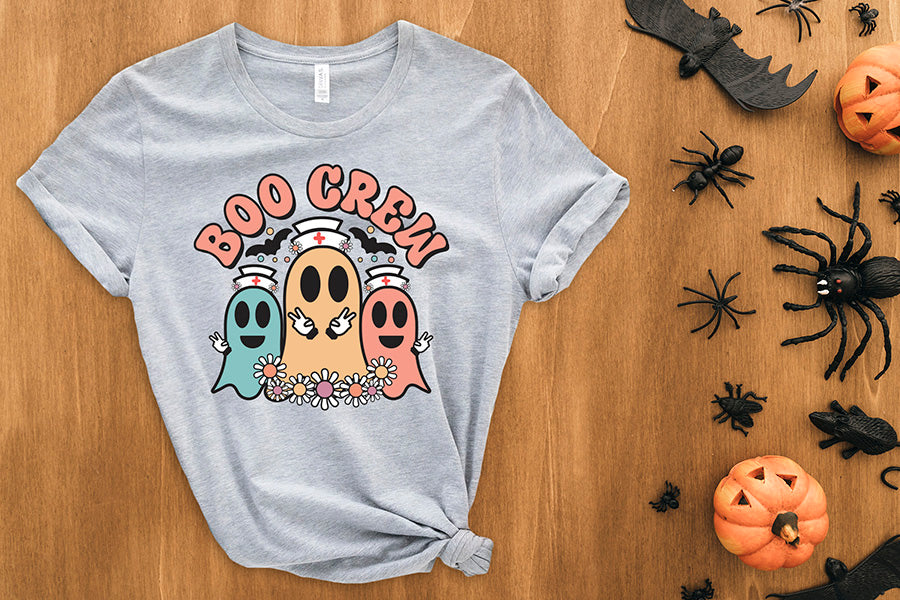 Boo Crew PNG, Hallowen Nurse Sublimation