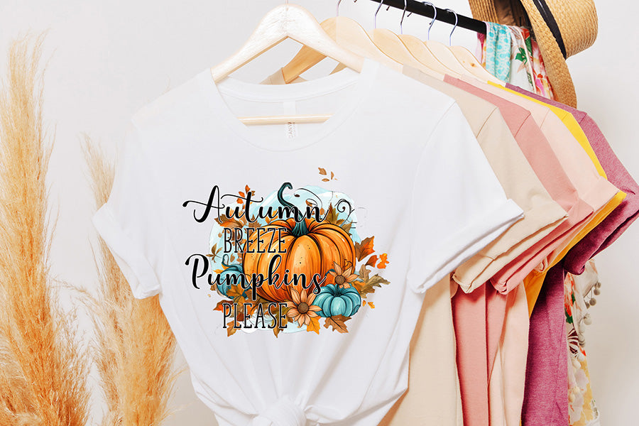 Fall PNG Sublimation | Autumn Breeze Pumpkins Please
