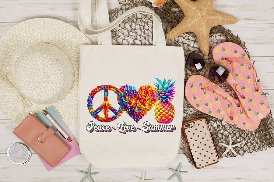 Peace Love Summer PNG Sublimation Design