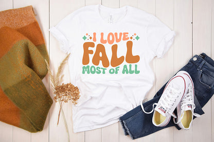 I Love Fall Most of All, Retro Fall SVG