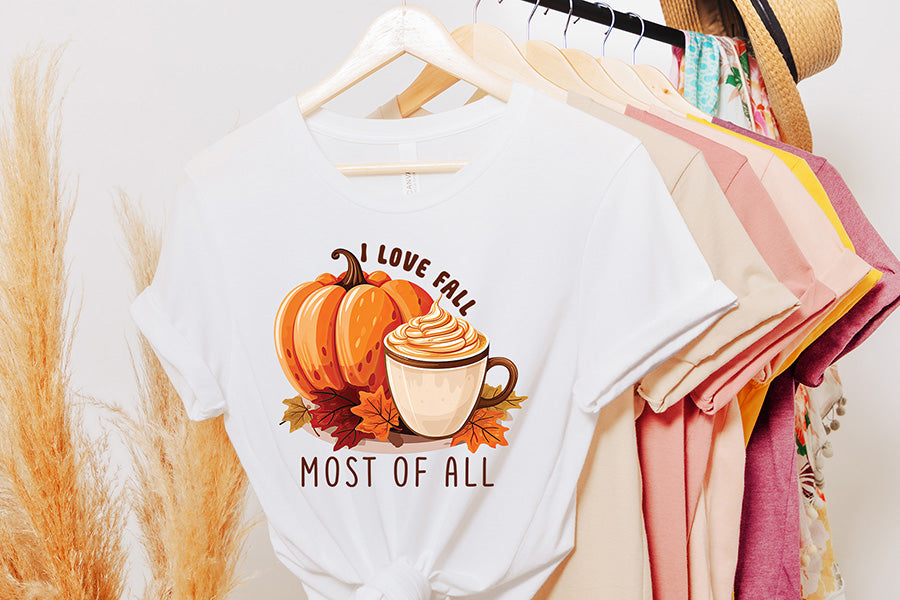 Fall Sublimation Design - I Love Fall Most of All
