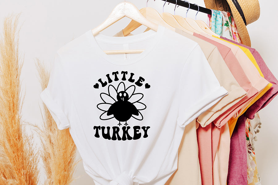 Retro Thanksgiving SVG, Little Turkey SVG