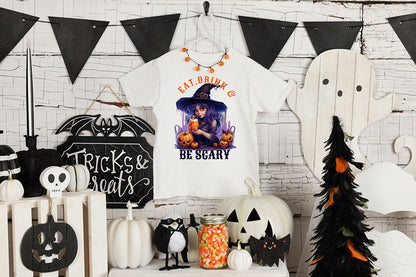 Eat Drink & Be Scary, Halloween PNG Sublimation