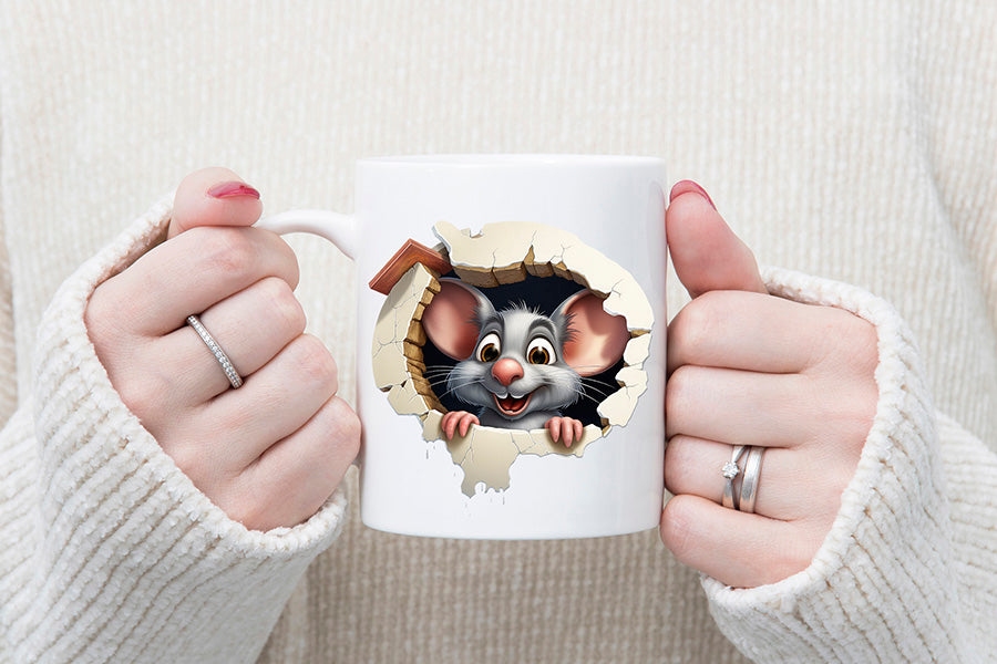 Funny Mouse Sublimation Clipart Bundle