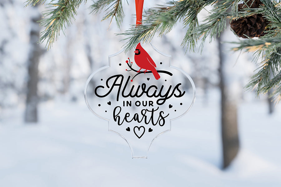 Christmas Cardinal Arabesque Ornament Bundle V.2