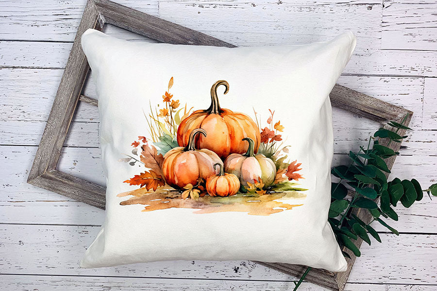 Watercolor Pumpkin Sublimation Clipart Bundle