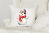 Snowman Watercolor Sublimation Clipart