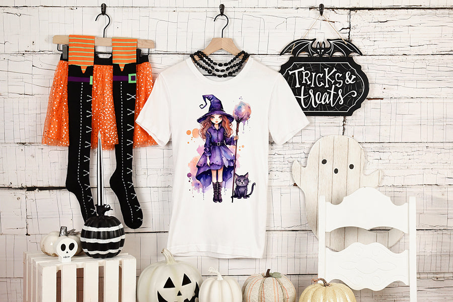 Cute Witch Halloween Sublimation Bundle