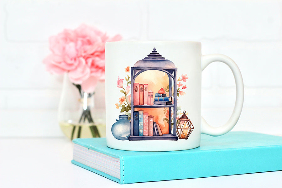 Watercolor Fantasy Bookshelf Sublimation Bundle