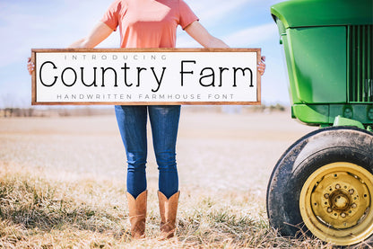 Country Farm - Handwritten Farmhouse Font