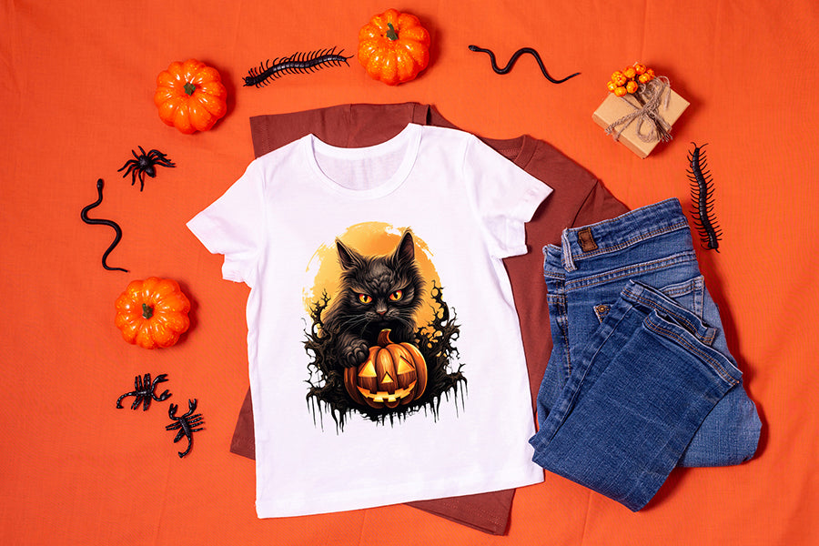 Halloween Black Cat Sublimation Bundle