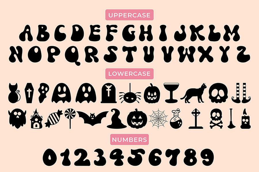 Groovy Halloween - A Retro Halloween Font