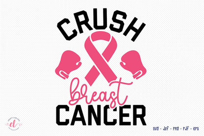 Crush Breast Cancer - Breast Cancer SVG