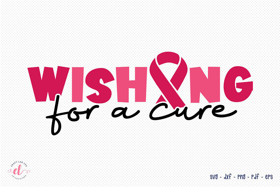 Wishing for a Cure, Breast Cancer SVG