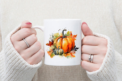 Watercolor Pumpkin Sublimation Clipart Bundle