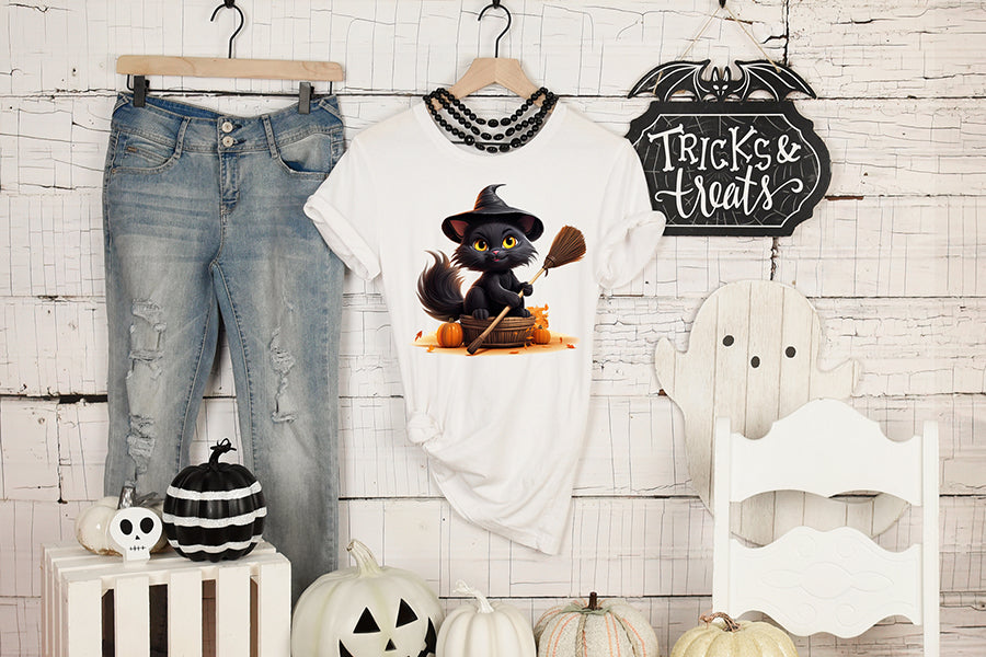 Halloween Black Cat Sublimation Bundle