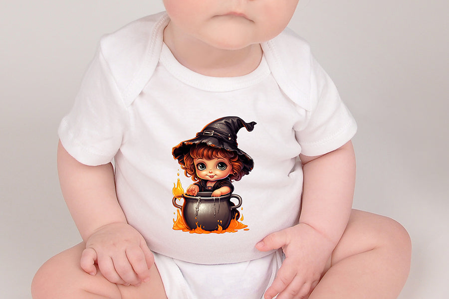 Cute Little Witch Halloween Sublimation Bundle
