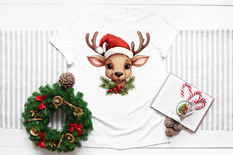 Christmas Reindeer Sublimation Clipart