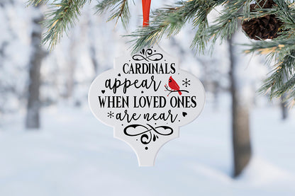 Christmas Cardinal Arabesque Ornament Bundle V.2