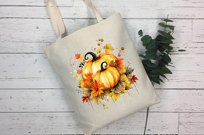 Watercolor Pumpkin Sublimation Clipart Bundle