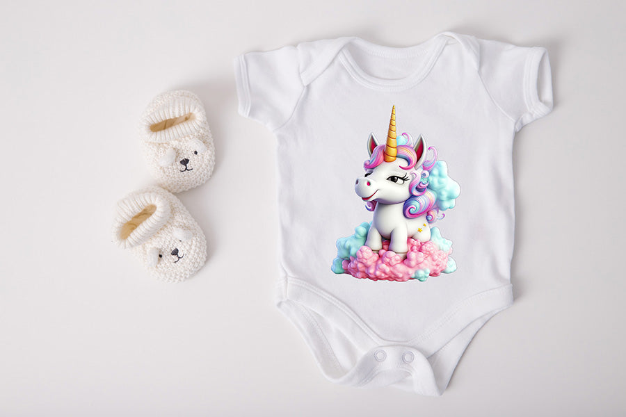 Cute Baby Unicorn Sublimation Clipart Bundle