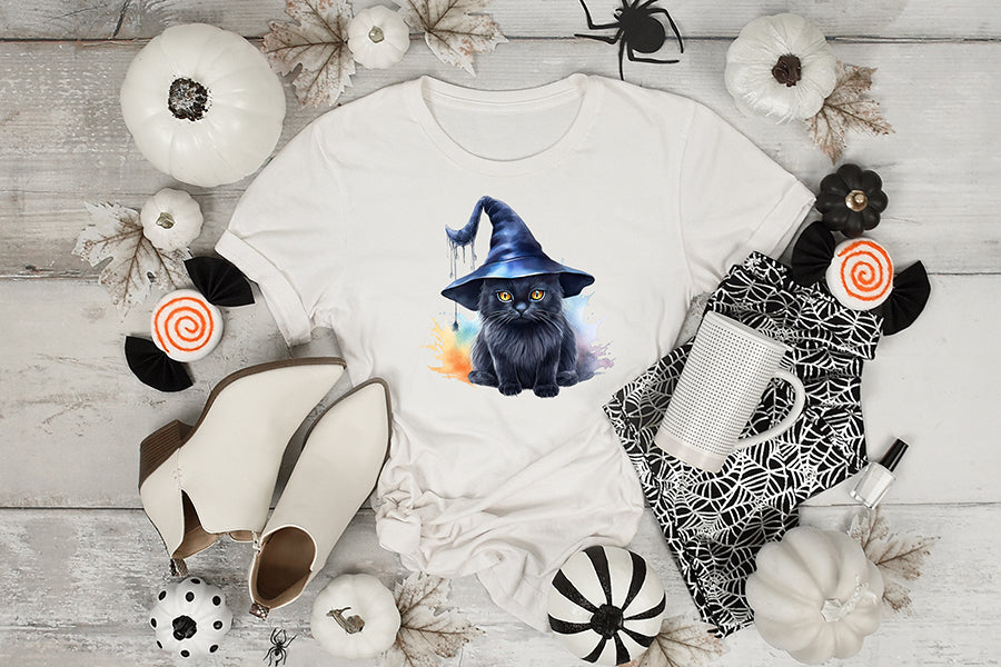 Halloween Watercolor Sublimation Clipart Bundle
