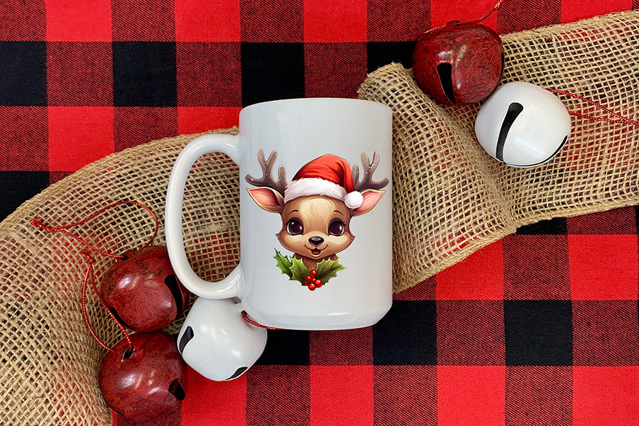 Christmas Reindeer Sublimation Clipart