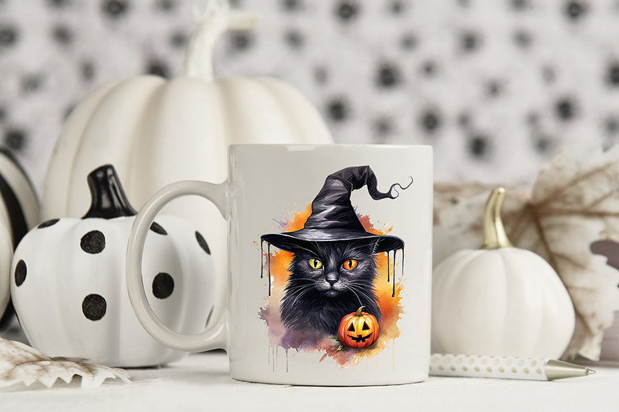 Halloween Black Cat Sublimation Bundle