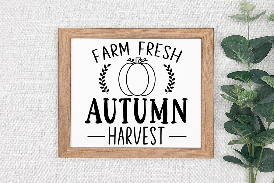 Fall Farmhouse Sign SVG Bundle