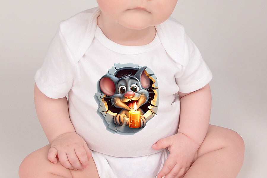 Funny Mouse Sublimation Clipart Bundle