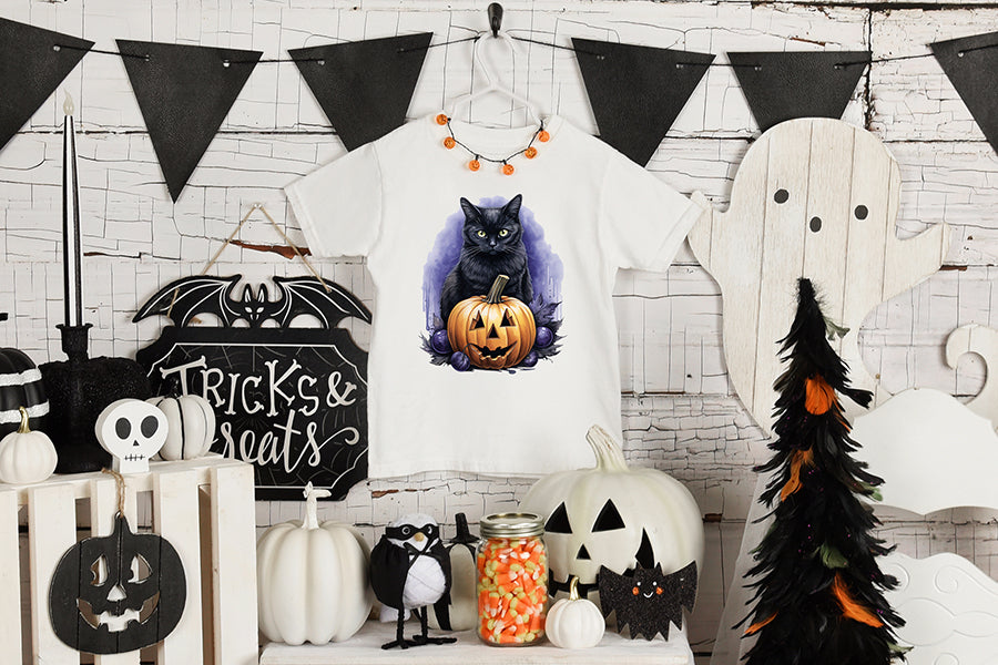 Halloween Black Cat Sublimation Bundle