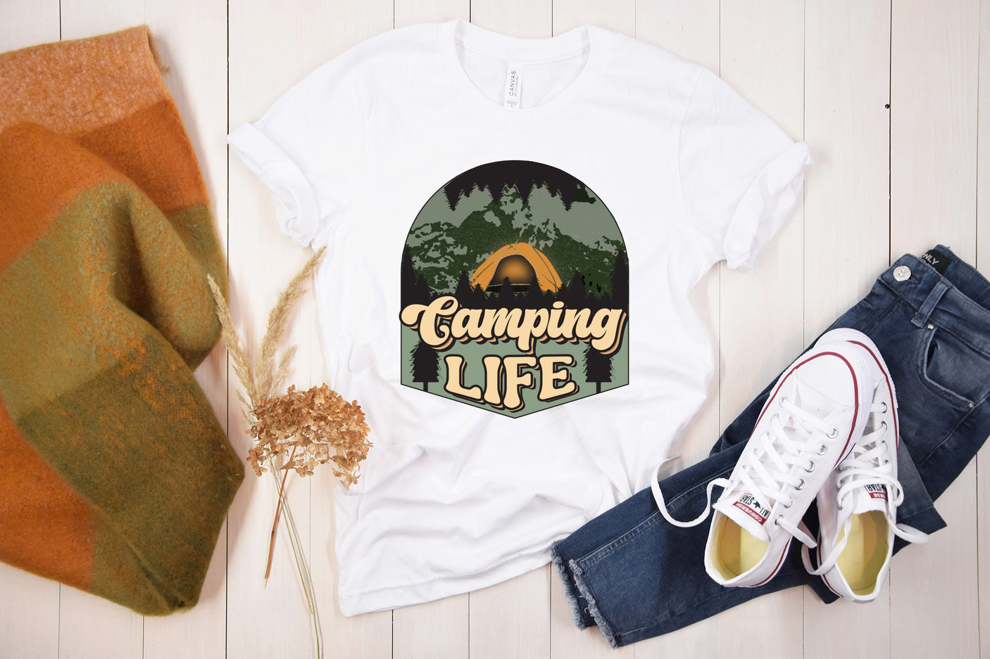 Retro Camping PNG Sublimation Bundle