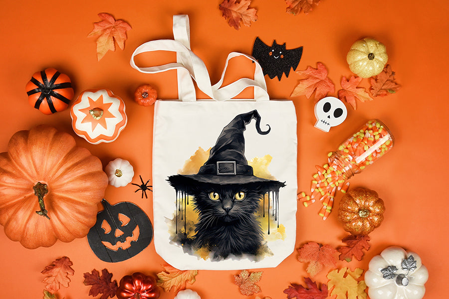 Halloween Black Cat Sublimation Bundle