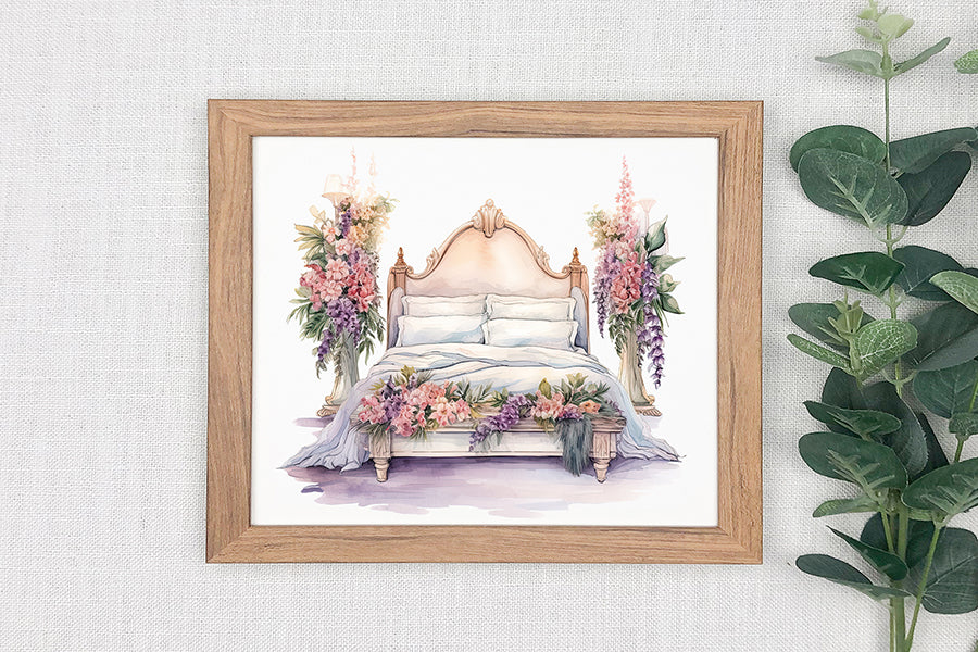 Wedding Watercolor Sublimation Clipart Bundle