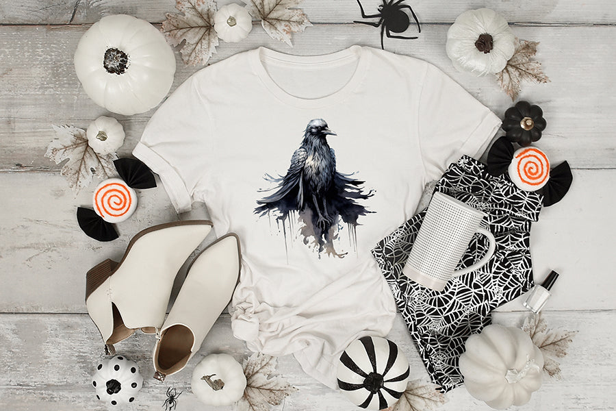 Halloween Watercolor Sublimation Clipart Bundle