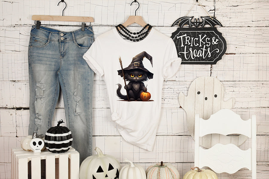 Halloween Black Cat Sublimation Bundle