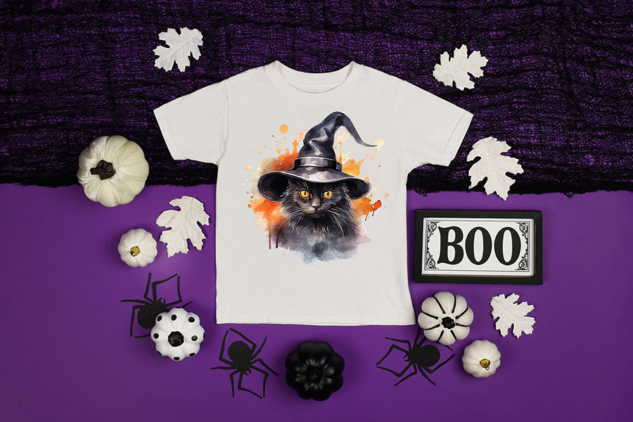 Halloween Watercolor Sublimation Clipart Bundle