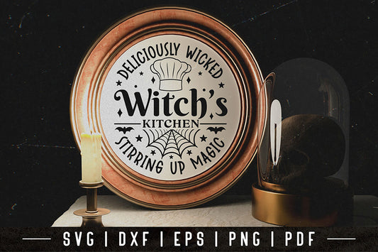 Witch's Kitchen, Halloween Kitchen Sign SVG