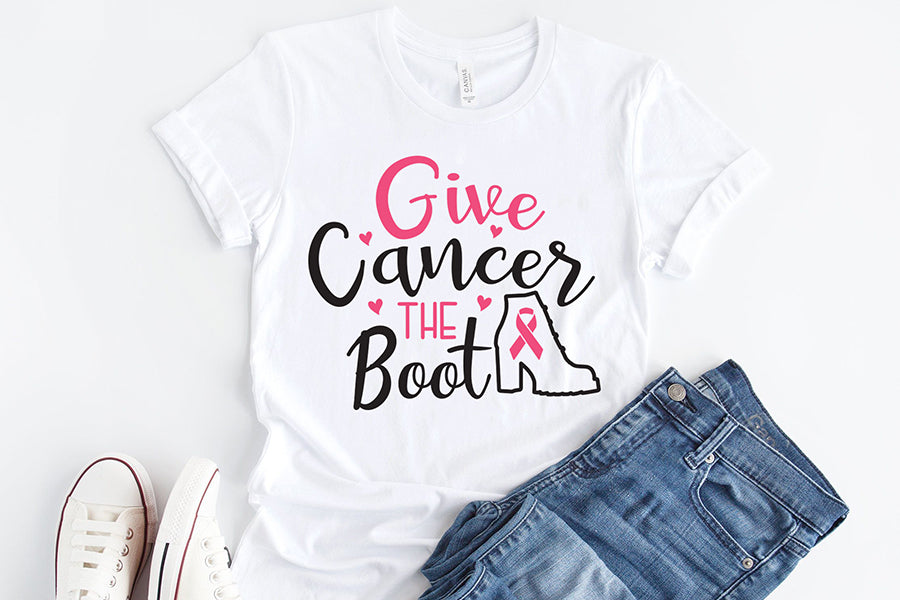 Give Cancer the Boot, Breast Cancer SVG