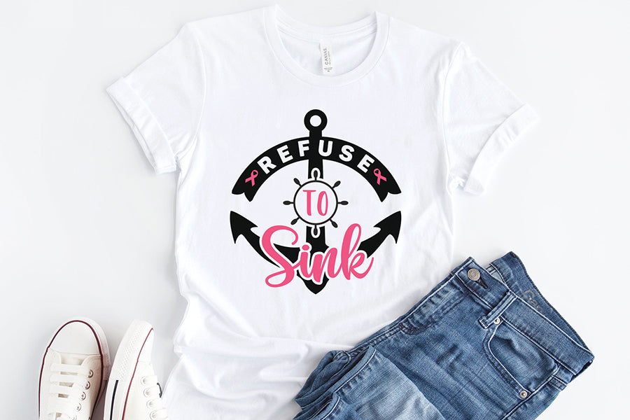 Refuse to Sink SVG, Breast Cancer SVG