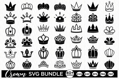 Princess, Queen, King Crown SVG Bundle