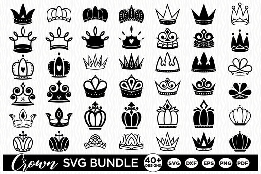 Princess, Queen, King Crown SVG Bundle