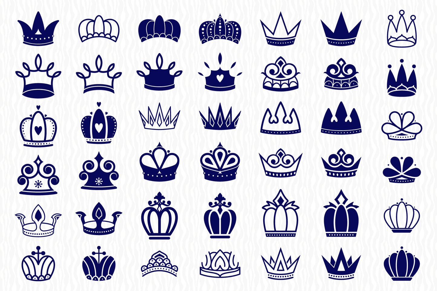 Princess, Queen, King Crown SVG Bundle