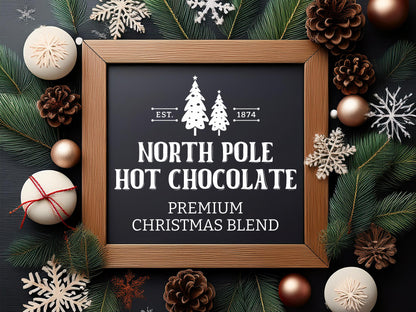 Printable Hot Chocolate Sign SVG Cut File