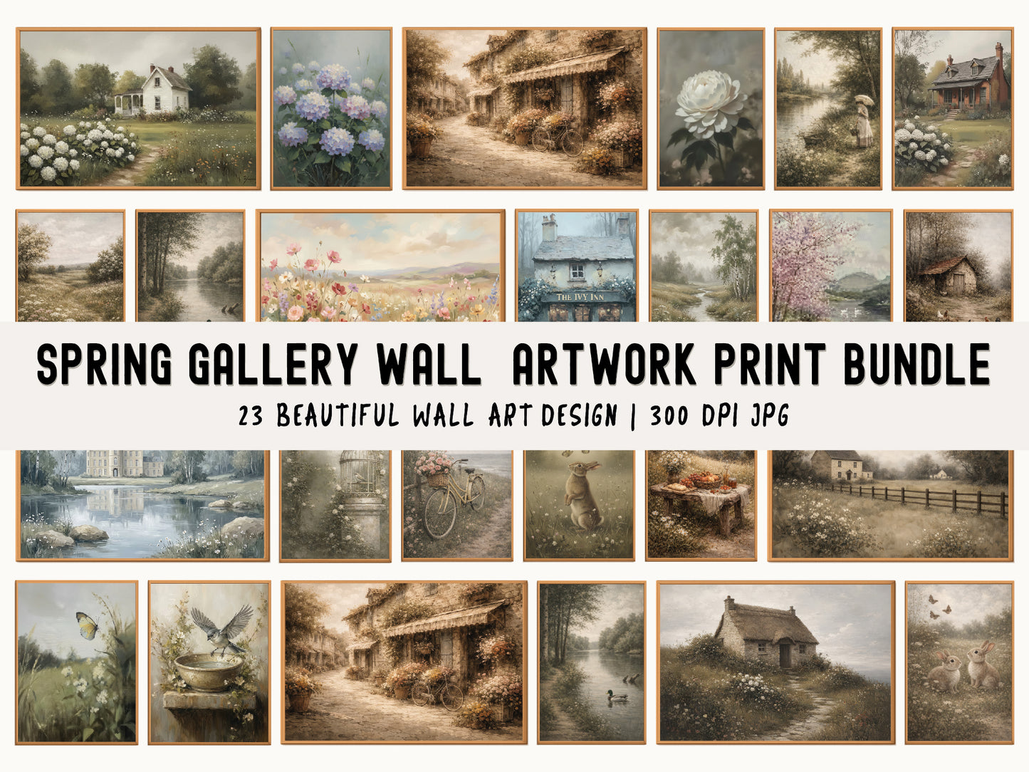 Printable Spring Gallery Wall Art Bundle