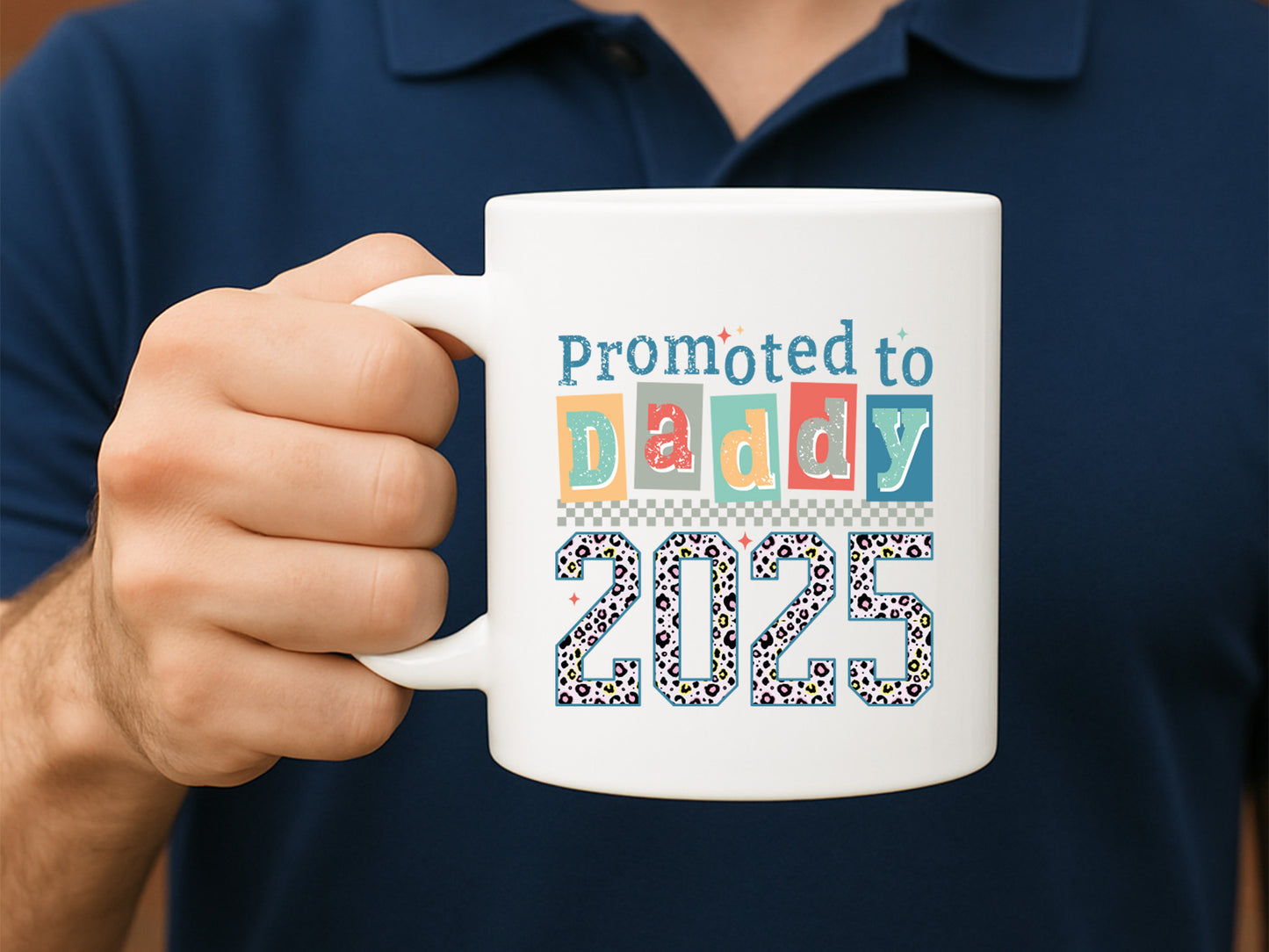 Promoted to Daddy 2025 Sublimation Design