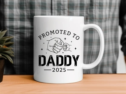 Promoted to Daddy 2025, Happy Fathers Day SVG