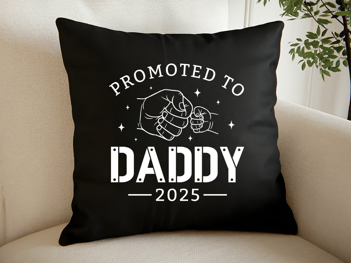 Promoted to Daddy 2025, Happy Fathers Day SVG