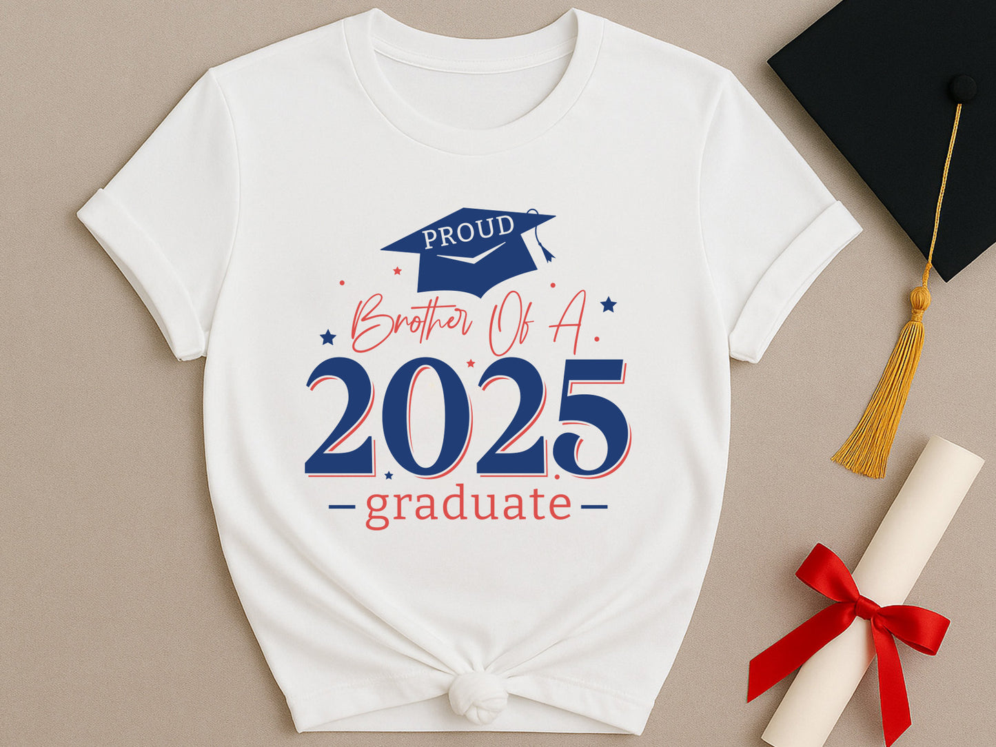 Proud Brother of a 2025 Graduate SVG Design