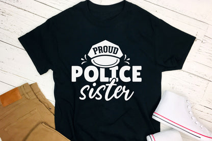 Proud Police Sister Cut File SVG